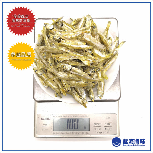 大金线江鱼仔（3A级）│ Dried  Anchovies（3A Grade）│ Ikan Bilis Jalur Emas（3A Gred）